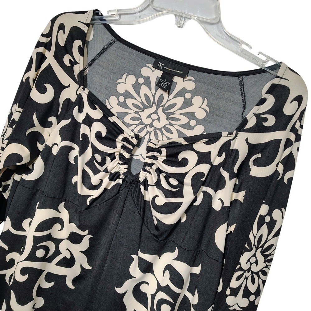 INC International Concepts baroque scroll print‎ boho chick retro 70's vibe